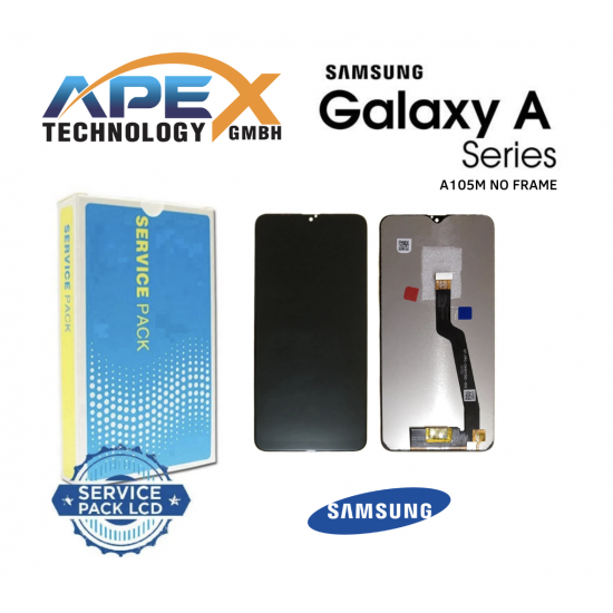 Samsung Galaxy SM-M105m/A105m (A10/M10 2019) BLACK (NF) LCD Display module LCD / Screen + Touch - GH82-18685B OR GH82-19366B NF