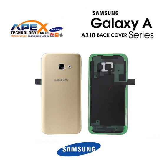 Samsung Galaxy A3 2016 (SM-A310F) Battery Cover Gold GH82-11093A