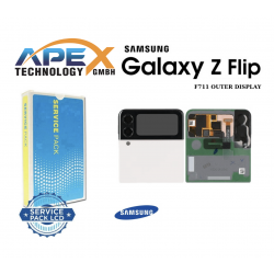 Samsung Galaxy F711 (Z Flip-3 5G 2021) WHITE OUTER Display module LCD / Screen + Touch GH97-26773F