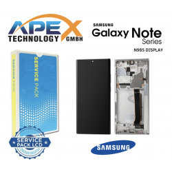 Samsung Galaxy SM-N985/N986 (NOTE20 Ultra 4G/5G 2020) WHITE (NO CAMERA) Display modüle LCD / Screen + Touch GH82-31458C OR GH82-31460C OR GH82-31461C