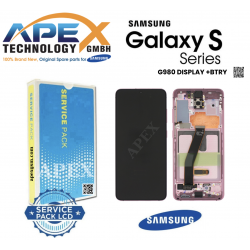  Samsung SM- G980/G981 Galaxy S20 Display module LCD / Screen + Touch – Pink+BTRY - GH82-22127C