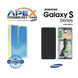 SAMSUNG GALAXY S20 PLUS 4G/5G 2020 (G985/G986) Display module LCD / Screen + Touch BLUE CLOUD (NO CAMERA) LCD GH82-31441D