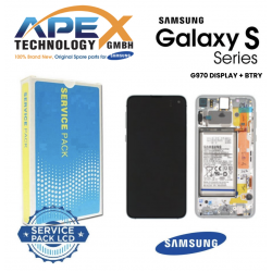 Samsung Galaxy SM-G970 (S10e 2019) PRISM BLACK LCD + BTRY Display module LCD / Screen + Touch GH82-18843A