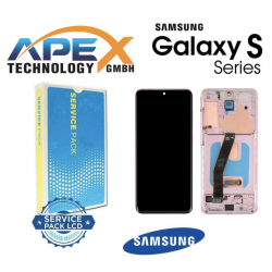 Samsung Galaxy SM-G980/G981 (S20 4G/5G 2020) PINK (NO CAMERA) LCD Display module LCD / Screen + Touch - GH82-31432C OR 31433C