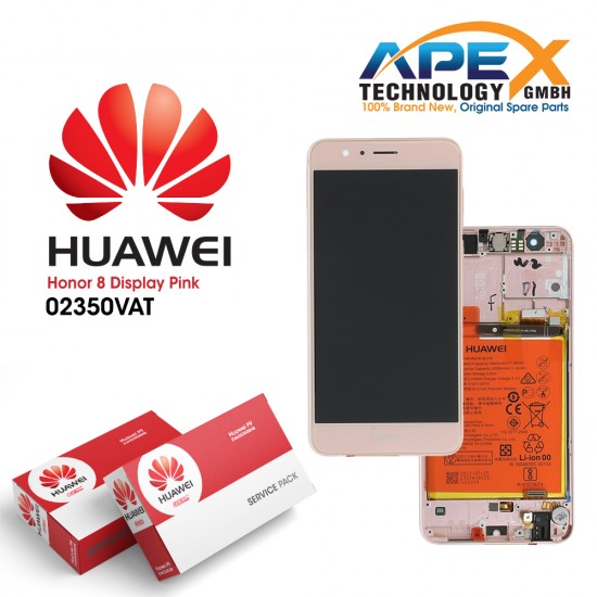 Huawei Honor 8 (FRD-L09, FRD-L19) Display module LCD / Screen + Touch + Battery Pink 02350VAT