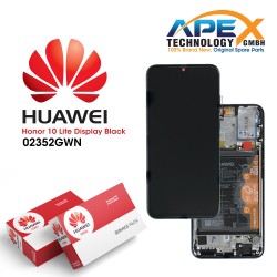Huawei Honor 10 Lite / Honor 20 Lite Display module LCD / Screen + Touch + Battery Midnight Black - 02352GWN