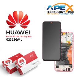 Huawei Honor 20 Lite Display module LCD / Screen + Touch + Battery - Red - 02352QMU