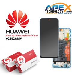 Huawei Honor 20 Lite Display module LCD / Screen + Touch + Battery - Blue - 02352QMV