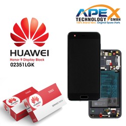 Huawei Honor 9 (STF-L09) Display module LCD / Screen + Touch + Battery Black 02351LGK