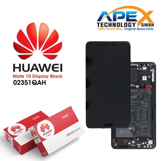 Huawei Mate 10 (ALP-L09, ALP-L29) Display module LCD / Screen + Touch + Battery Black 02351QAH