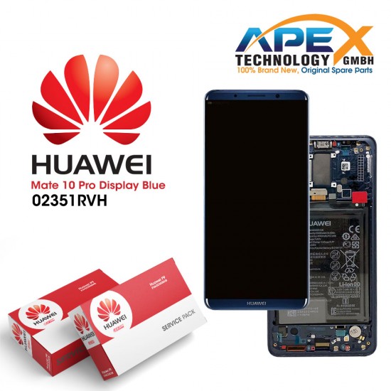 Huawei Mate 10 Pro (BLA-L09, BLA-L29) Display module LCD / Screen + Touch + Battery Midnight Blue 02351RVH