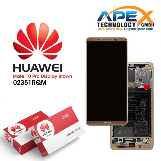 Huawei Mate 10 Pro (BLA-L09, BLA-L29) Display module LCD / Screen + Touch + Battery Mocha Brown 02351RQM