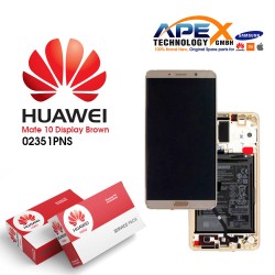 Huawei Mate 10 (ALP-L09, ALP-L29) Display module LCD / Screen + Touch + Battery Brown 02351PNS
