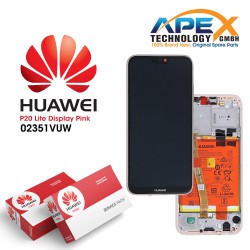 Huawei P20 Lite (ANE-L21) Display module LCD / Screen + Touch + Battery sakura Pink 02351VUW OR 02352CCL OR 02351XUB