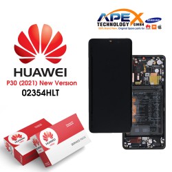 Huawei P30 (New Version 2021) Display module LCD / Screen + Touch + Battery Black 02354HLT