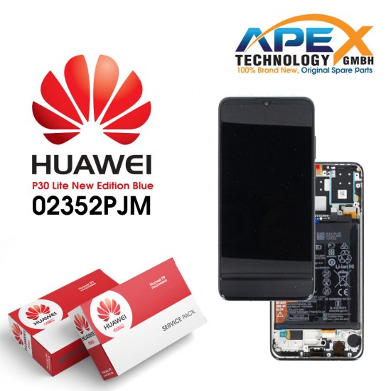 Huawei P30 Lite (24 MP MAIN) (2019) BLACK MIDNIGHT LCD / Screen + Touch + Midnight Black 02352PJM