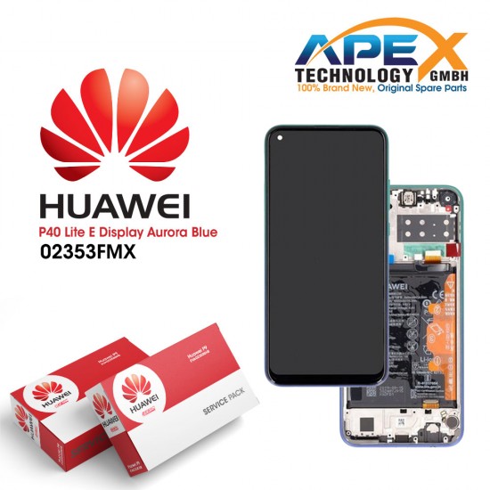 Huawei P40 Lite E (ART-L28 ART-L29) Display module LCD / Screen + Touch + Battery Aurora Blue 02353FMX