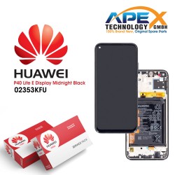 Huawei P40 Lite (JNY-L21A JNY-LX1) Display module LCD / Screen + Touch + Battery Midnight Black 02353KFU