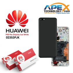 Huawei P40 Pro (ELS-NX9 ELS-N09) Display module LCD / Screen + Touch + Battery ice White 02353PJK