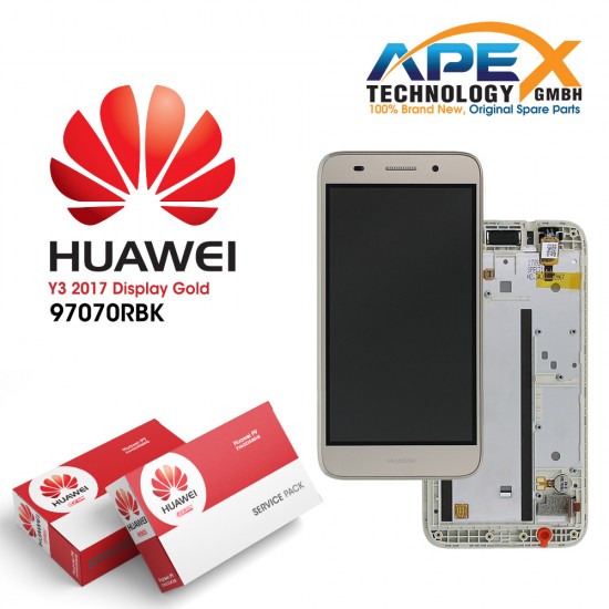 Huawei Y3 II 2016 4G (LUA-L21) Display module LCD / Screen + Touch Gold 97070NBF