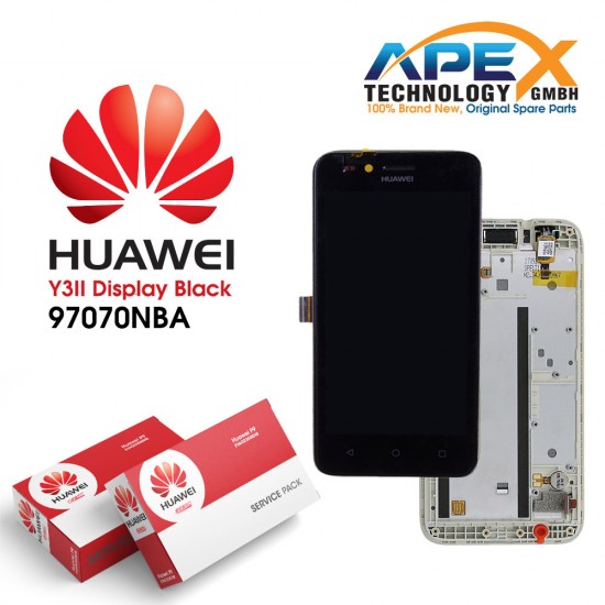 Huawei Y3 II 2016 4G (LUA-L21) Display module LCD / Screen + Touch Black 97070NBA