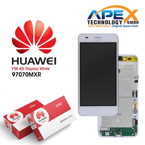 Huawei Y3 II 2016 4G (LUA-L21) Display module LCD / Screen + Touch White 97070MXR