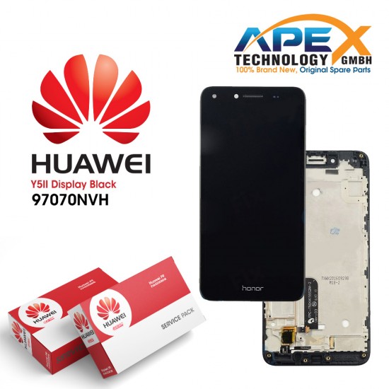 Huawei Y5 II 2016 4G (CUN-L21) Display module LCD / Screen + Touch Black 97070NVH