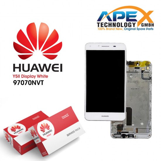 Huawei Y5 II 2016 4G (CUN-L21) Display module LCD / Screen + Touch White 97070NVT