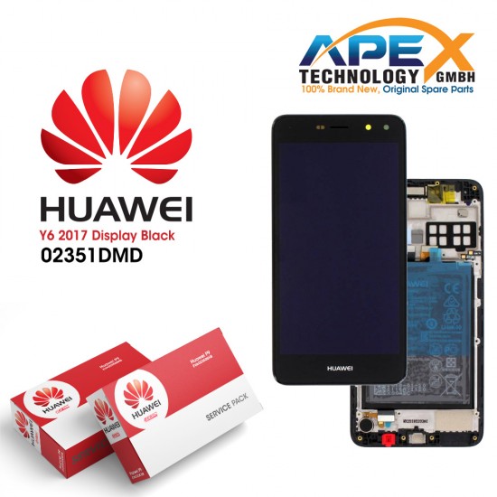 Huawei Y5 2017 (MYA-L22) Display module LCD / Screen + Touch + Battery dark Grey 02351DMD