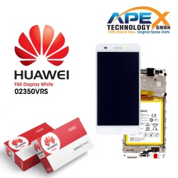 Huawei Y6 II (CAM-L21) Display module LCD / Screen + Touch + Battery White 02350VRS