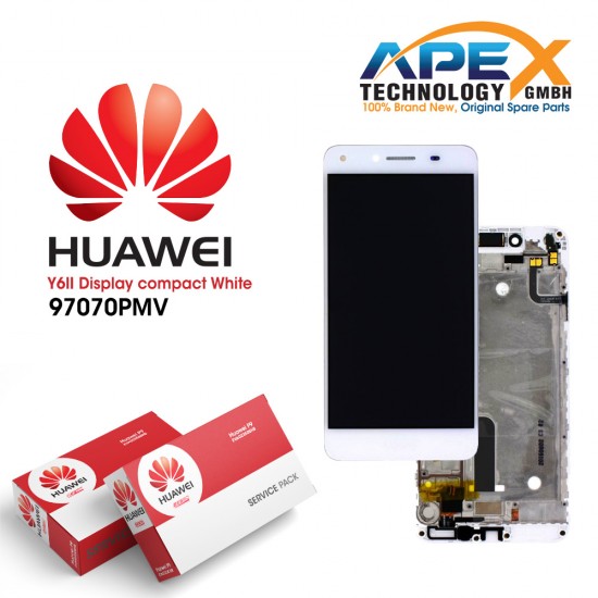 Huawei Y6 II Compact (LYO-L21) Display module LCD / Screen + Touch White 97070PMV