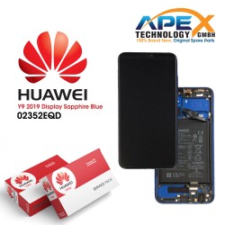 Huawei Y9 2019 (JKM-L23 JKM-LX3) Display module LCD / Screen + Touch + Battery Sapphire Blue 02352EQD