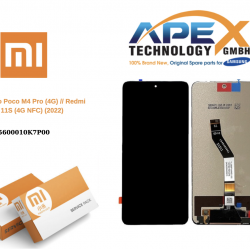   Xiaomi Poco M4 Pro (4G) // Redmi Note 11S (4G NFC) (2022)  Display module LCD / Screen + Touch BLACK LCD 5600010K7P00