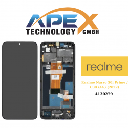 Realme Narzo 50i Prime / C30 (4G) (2022) BLACK LCD Display module LCD / Screen + Touch - 4130279