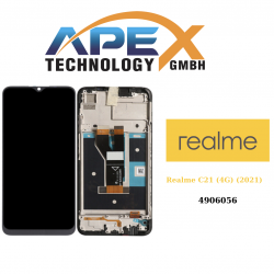 Realme C21 (4G) (2021) BLACK LCD Display module LCD / Screen + Touch - 4906056 