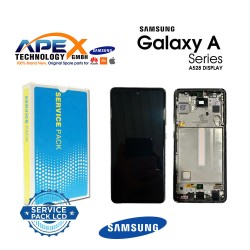 Samsung Galaxy A528 (A52s 5G 2021) BLACK Display module LCD / Screen + Touch Black  GH82-26861A OR GH82-26863A OR GH82-26909A OR GH82-26910A 