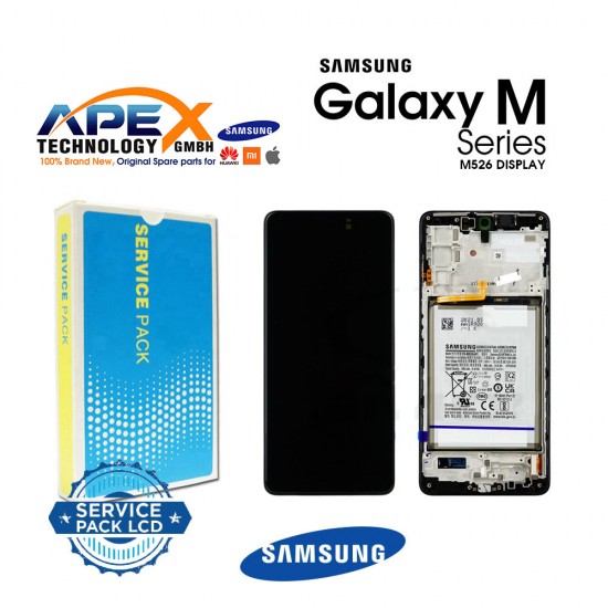 Samsung Galaxy SM- (M52s 5G 2021) BLACK + BTRY Display module LCD / Screen + Touch GH82-27122A