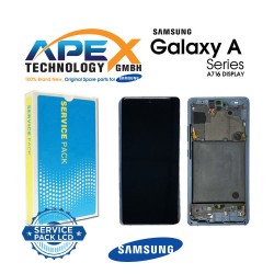 Samsung SM-A716 Galaxy A71 5G Display module LCD / Screen + Touch Blue GH82-22804C