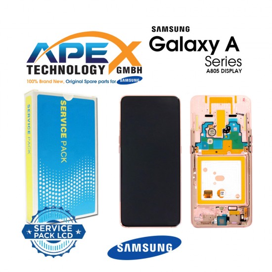 Samsung Galaxy A80 (SM-A805F) Display module LCD / Screen + Touch Angel Gold GH82-20348C
