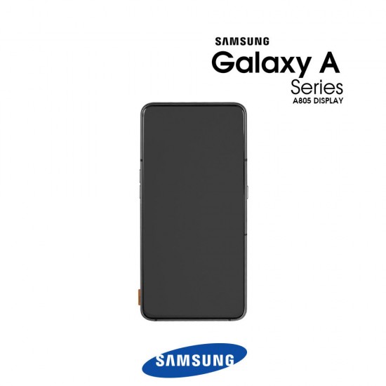 Samsung Galaxy A80 (SM-A805F) Display module LCD / Screen + Touch Phantom Black GH82-20348A