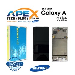 Samsung SM-A716 Galaxy A71 5G Display module LCD / Screen + Touch Silver GH82-22804B