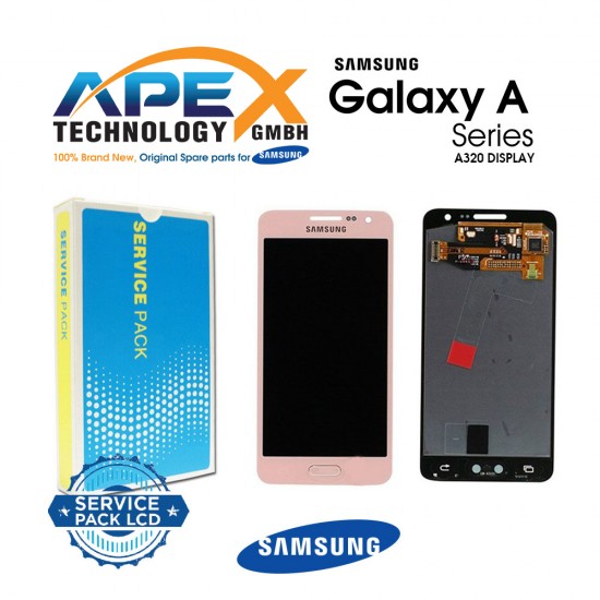 Samsung Galaxy A320 (A3 2017) PINK LCD Display module LCD / Screen + Touch Pink GH97-19732D or GH97-19753D