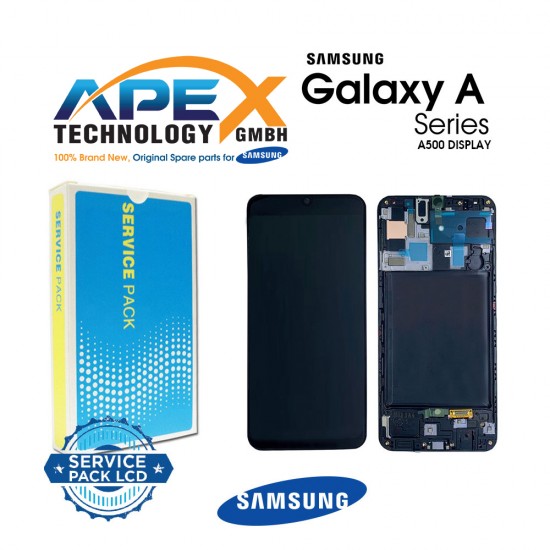 Samsung Galaxy A5 (SM-A500F) Display module LCD / Screen + Touch Black GH97-16679B