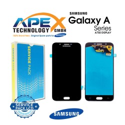 Samsung Galaxy A8 2018 (SM-A800F) Display module LCD / Screen + Touch Black GH97-17696C