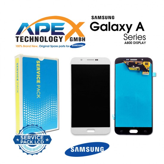 Samsung Galaxy A8 2018 (SM-A800F) Display module LCD / Screen + Touch White GH97-17696A