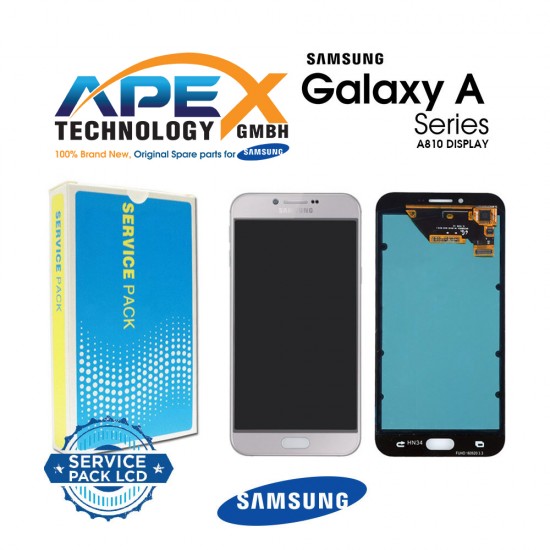 Samsung SM-A810 Galaxy A8 (2016) Display module LCD / Screen + Touch - Silver - GH97-19655C