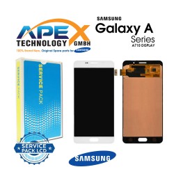 Samsung Galaxy A7 2016 (SM-A710F) Display module LCD / Screen + Touch White GH97-18229C
