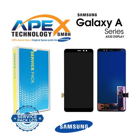 Samsung Galaxy A530 (A8 2018) BLACK Display module LCD / Screen + Touch Black GH97-21406A OR GH97-21529A