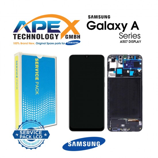 Samsung Galaxy A50S (SM-A507F) Display module LCD / Screen + Touch Black GH82-21193A