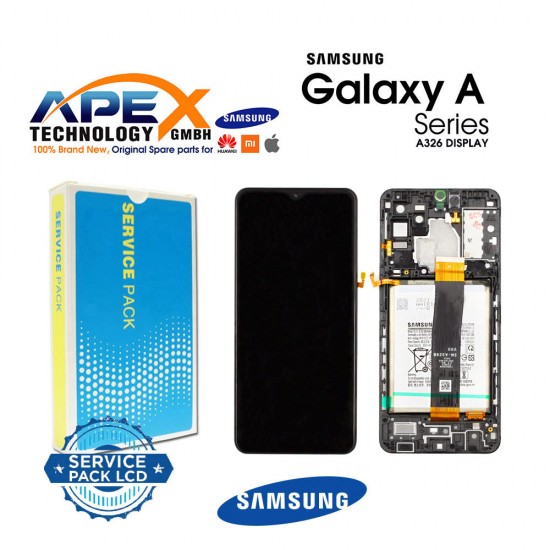 Samsung Galaxy A326B (A32 5G 2021) BLACK (with frame) Display module LCD / Screen + Touch GH82-25121A OR GH82-25122A